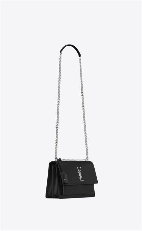 ysl medium sunset chain bag in smooth leather|SUNSET MEDIUM IN SMOOTH LEATHER .